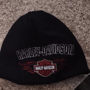 Harley-Davidson Black Beanie with Red Logo